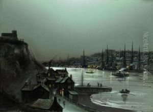 East Cliff, Whitby by Wilfred Jenkins