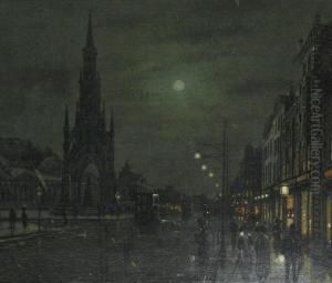 Princes Street, Edinburgh by Wilfred Jenkins