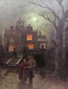 Lovers In Moonlight by Wilfred Jenkins