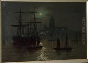 St Paul's From The Thames by Wilfred Jenkins