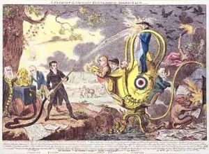 A Patriot Luminary Extinguishing Noxious Gas by George Cruikshank I
