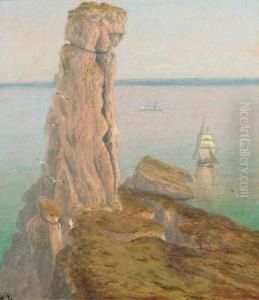 The Bumble Rock, Cornwall; And Mullion Gull Rock, Cornwall by Isaac Walter Jenner