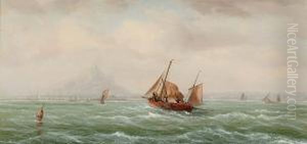 Vessels Off St. Michaels Mount; Shipping Off Bridport - view 1