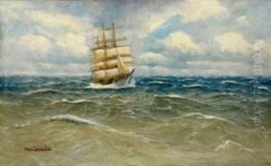 Dreimast-vollschiff Auf Hoher See