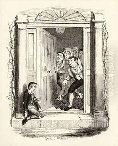 Oliver Twist at Mrs Maylies door - view 1