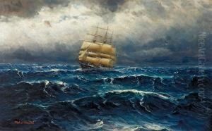 Seascape With Sailship Seascape With Sailship