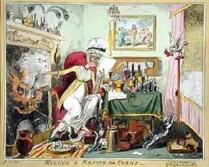 Mixing a Recipe for Corns by George Cruikshank I