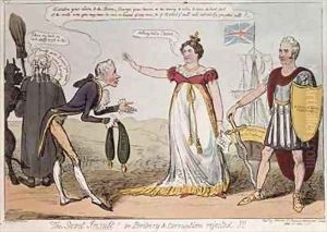 The Secret Insult or Bribery and Corruption Rejected 2 by George Cruikshank I