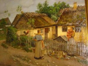 Figures Before A Cottage Figures Before A Cottage