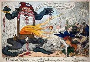 A Radical Reformer a Neck or Nothing Man by George Cruikshank I