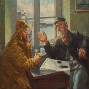 Scenery With Two Fishermen Conversating