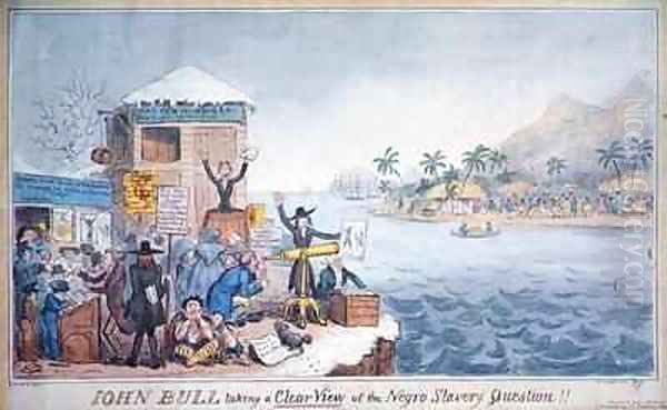 John Bull Taking a Clear View of the Negro Slavery Question - view 1
