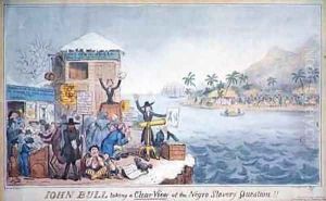 John Bull Taking a Clear View of the Negro Slavery Question by George Cruikshank I