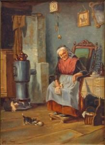 Grandma Knitting