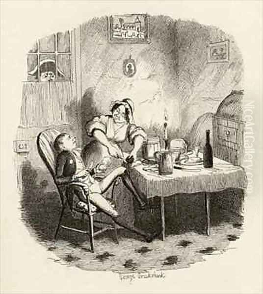 Mr Claypole as he appeared when his master was out - view 1