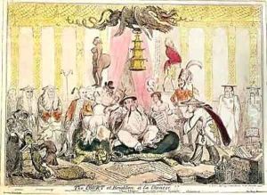 The Court at Brighton a la Chinese by George Cruikshank I