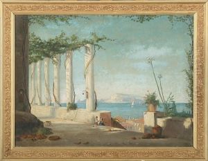 View From Italy With Pergola by Morten Jepsen