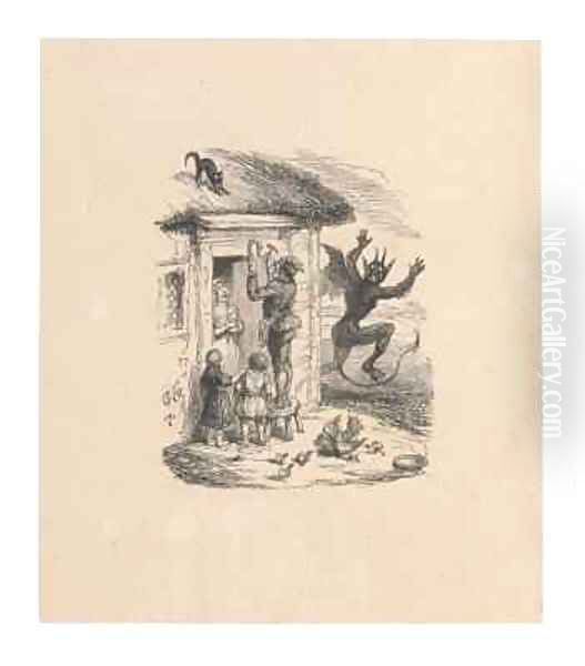Illustration from The True Legened of St Dunstan and the Devil - view 1