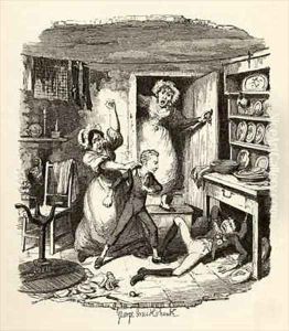 Oliver plucks up a spirit by George Cruikshank I