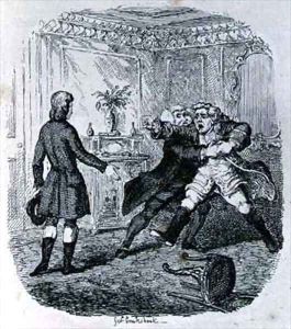 Squire Westerns Rage with Tom Jones by George Cruikshank I