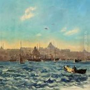 Constantinople Seen From The Bosporus by Harald Jerichau