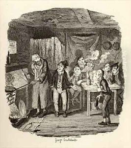 Oliver introduced to the respectable old gentleman by George Cruikshank I