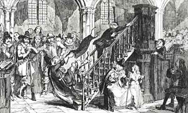 Reverend Holdenough during a Service - view 1