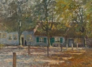 Gutshof Im Sonnenlicht