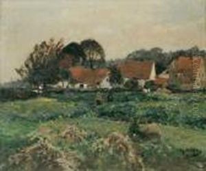 Bauerngehoft. by August Jernberg