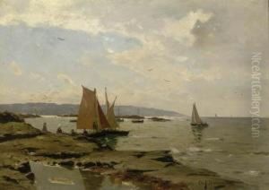 Summer: Sailing Boats Off The Swedish Coast Summer: Sailing Boats Off The Swedish Coast