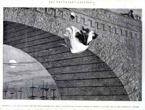 The Gin Crazed Girl Commits Suicide by George Cruikshank I