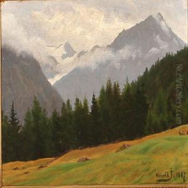 Mountain Landscapewith A Pine Forest - view 1