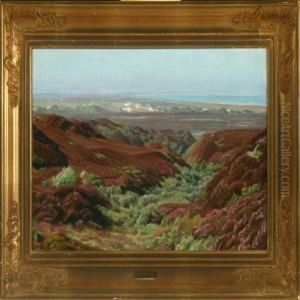 Landscape, In Thebackground The Sea by Henrik Gamst Jespersen