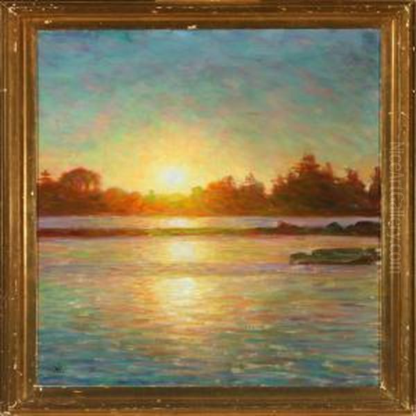 Sunset Over Lake - view 1