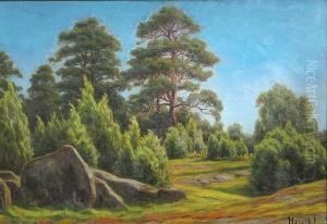 A Summer Landscape by Henrik Gamst Jespersen