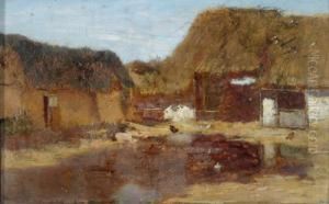 Hof Eines Bauernhofes by Eugene Jettel