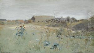 Dorf In Den Dunen (village In The Dunes) by Eugene Jettel