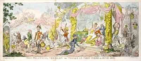 The Political Medley or Things as They Were in June 1812 - view 1
