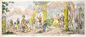 The Political Medley or Things as They Were in June 1812 by George Cruikshank I