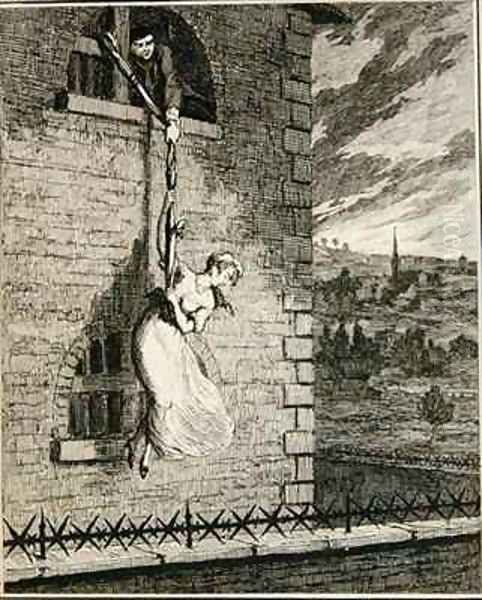 Jack escaping from Newgate Ward with his wife Elizabeth Lyon - view 1