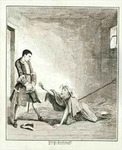 Jack visits his mother in Bethlehem Hospital London by George Cruikshank I