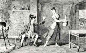 Jeannie Deans in her Fathers Cottage by George Cruikshank I