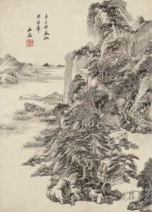 Landscape After Wang Meng by Wang Jian