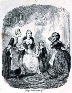 Mrs Ellisons Rage upon Finding herself Detected by George Cruikshank I