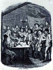 Partridges Faux Pas with the Gipsy by George Cruikshank I
