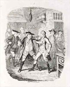 Squire Western Seizing Jones at Upton by George Cruikshank I