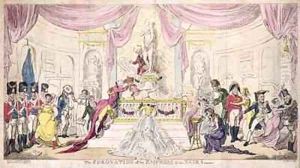 The Coronation of the Empress of the Nairs by George Cruikshank I