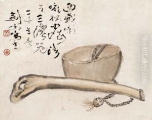 Three Tibetan Religious Objects by Gao Jianfu