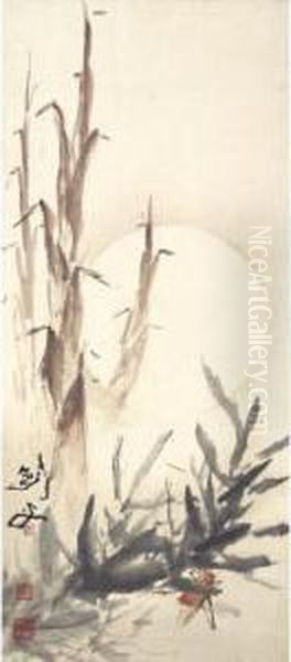 Modern Chinese Paintings From An Asian Private Collection
Mantis Under The Moon - view 1