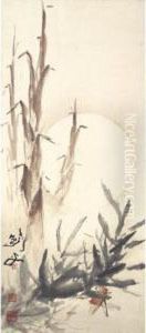 Modern Chinese Paintings From An Asian Private Collection
Mantis Under The Moon by Gao Jianfu